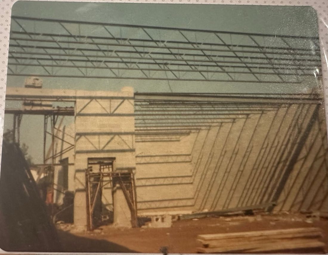 Original Rondinone's shop building under construction