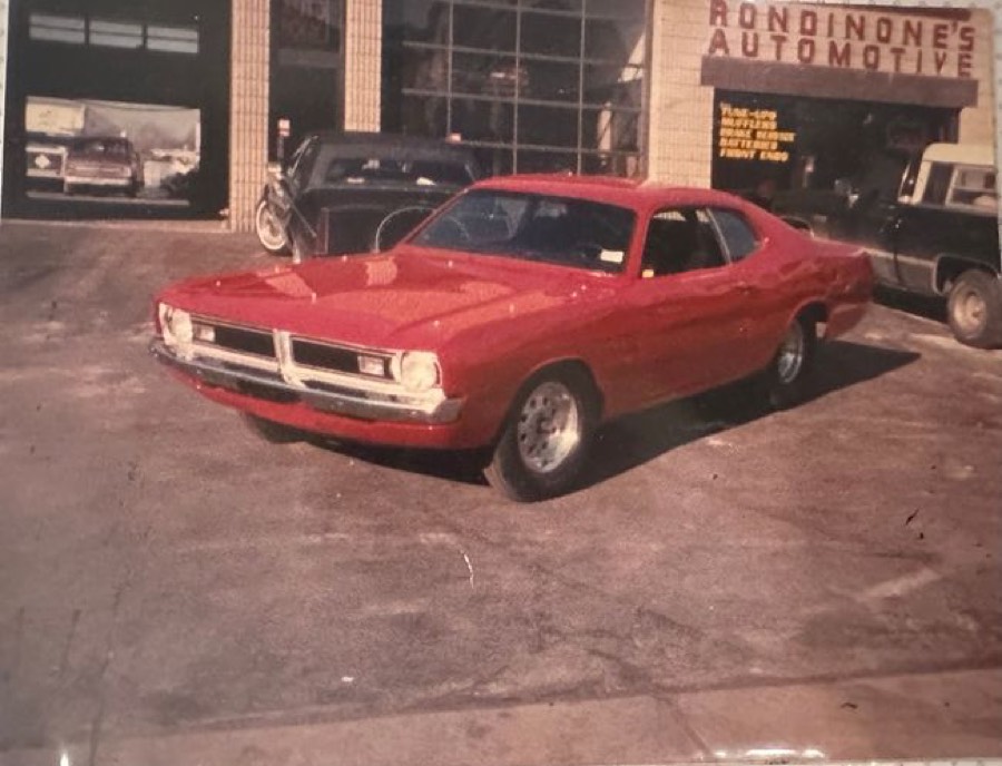 Vintage photo of the original Rondinone's Automotive storefront in Hartford